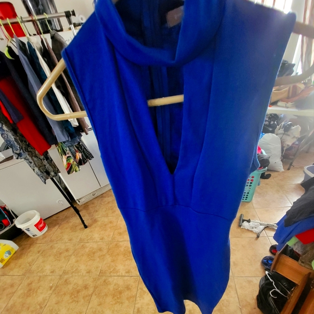 Blue cocktail dress